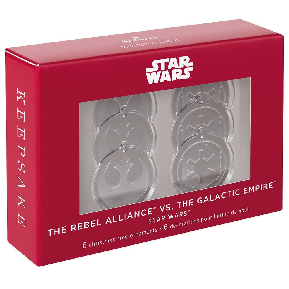 New! Star Wars Metal Rebels vs. Empire Hallmark Keepsake Christmas Ornament Set